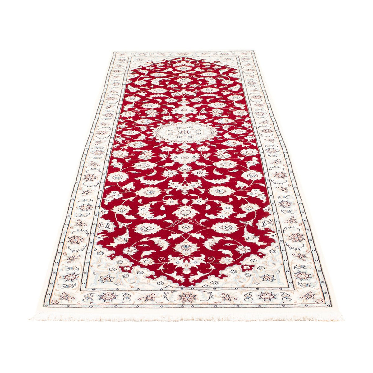 Løber Persisk tæppe - Nain - Premium - 243 x 81 cm - rød