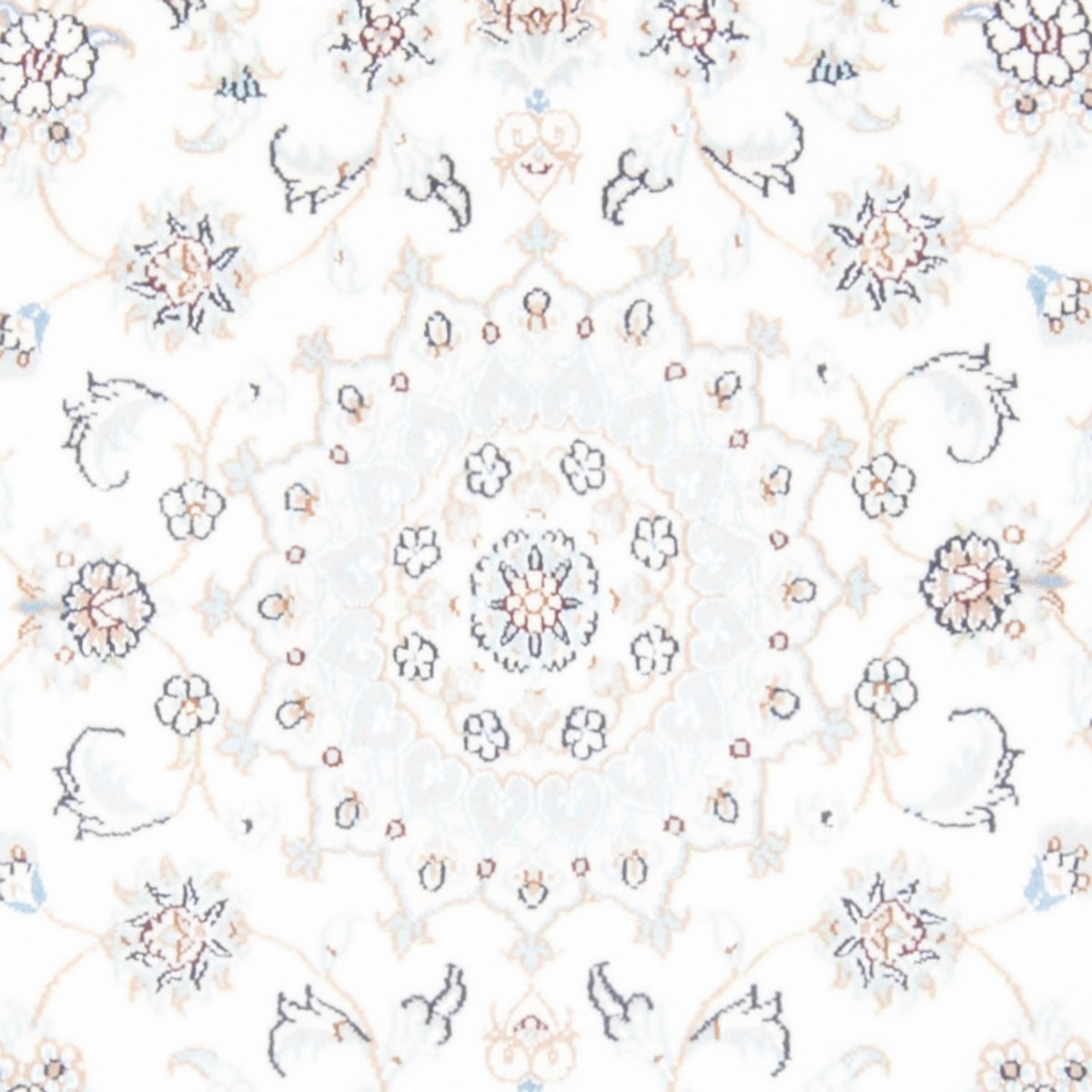 Løber Persisk tæppe - Nain - Royal - 198 x 80 cm - creme