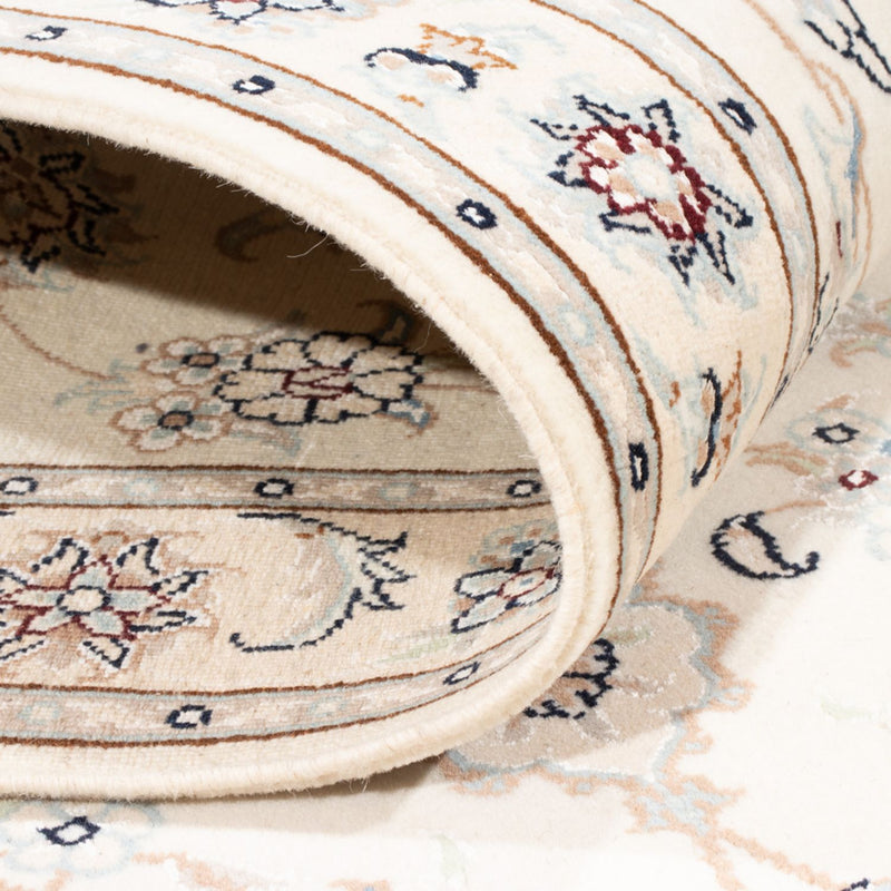 Løber Persisk tæppe - Nain - Royal - 198 x 80 cm - creme