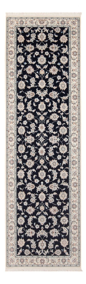 Løber Persisk tæppe - Nain - Premium - 248 x 83 cm - mørkeblå