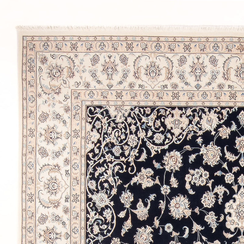 Persisk tæppe - Nain - Premium - 310 x 243 cm - mørkeblå