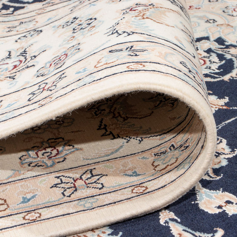 Persisk tæppe - Nain - Premium - 310 x 243 cm - mørkeblå