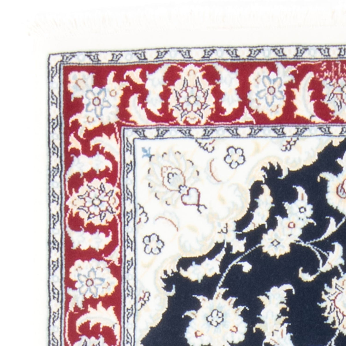 Løber Persisk tæppe - Nain - Royal - 203 x 81 cm - mørkeblå