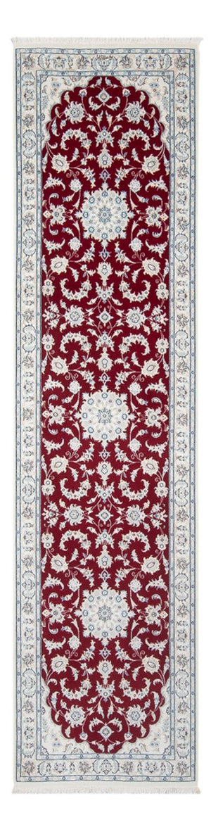 Løber Persisk tæppe - Nain - Premium - 295 x 81 cm - rød