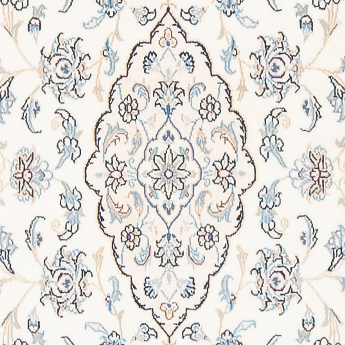 Løber Persisk tæppe - Nain - Premium - 350 x 84 cm - creme