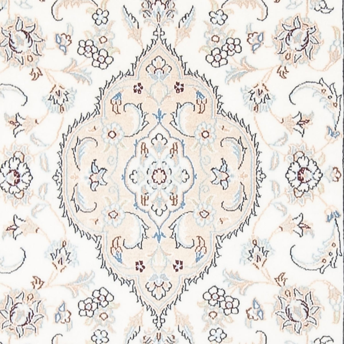 Løber Persisk tæppe - Nain - Premium - 390 x 93 cm - creme
