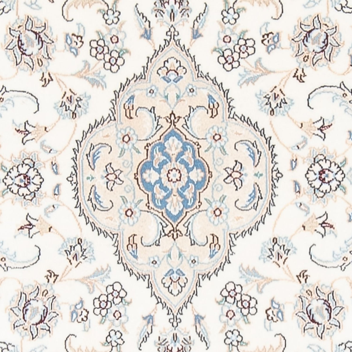 Løber Persisk tæppe - Nain - Premium - 394 x 91 cm - creme