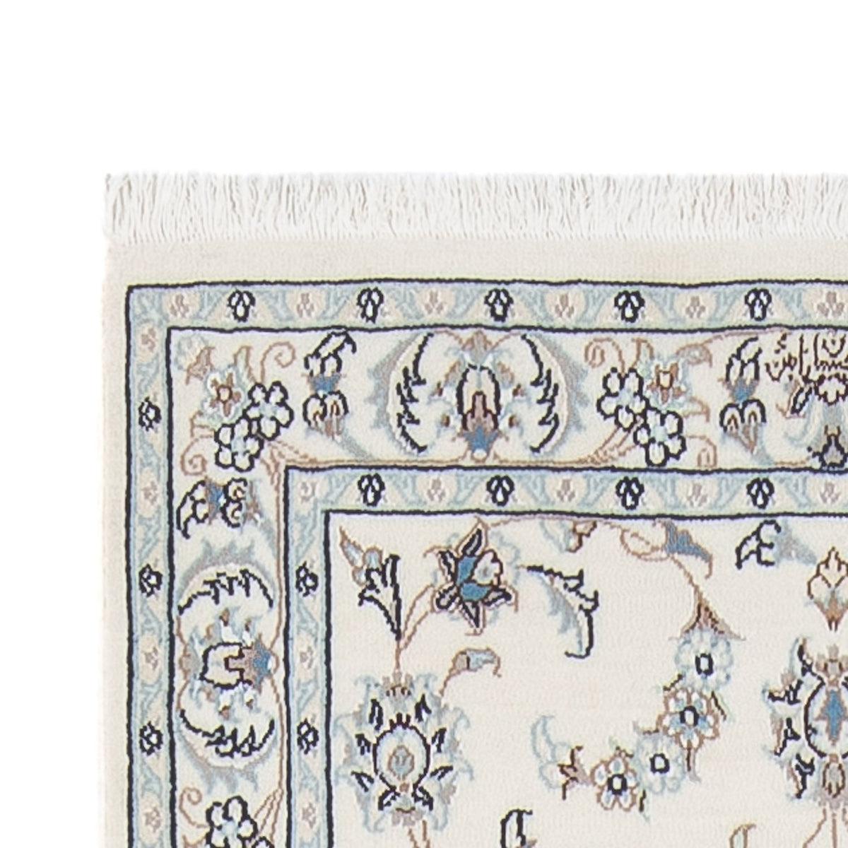 Løber Persisk tæppe - Nain - Premium - 301 x 84 cm - creme
