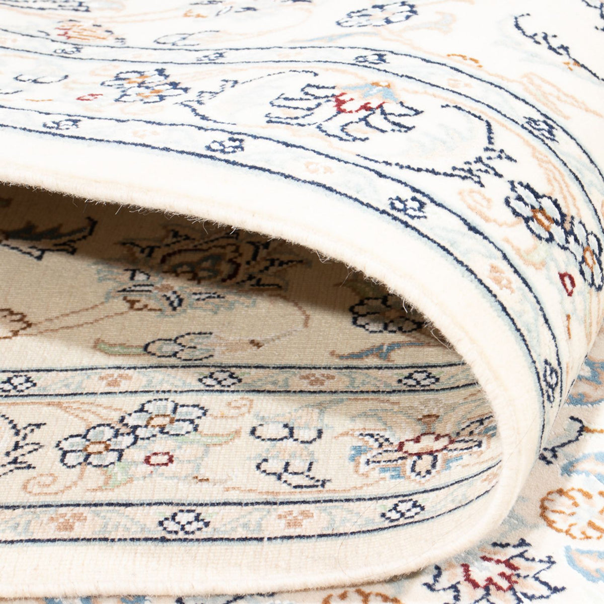 Løber Persisk tæppe - Nain - Premium - 295 x 80 cm - creme