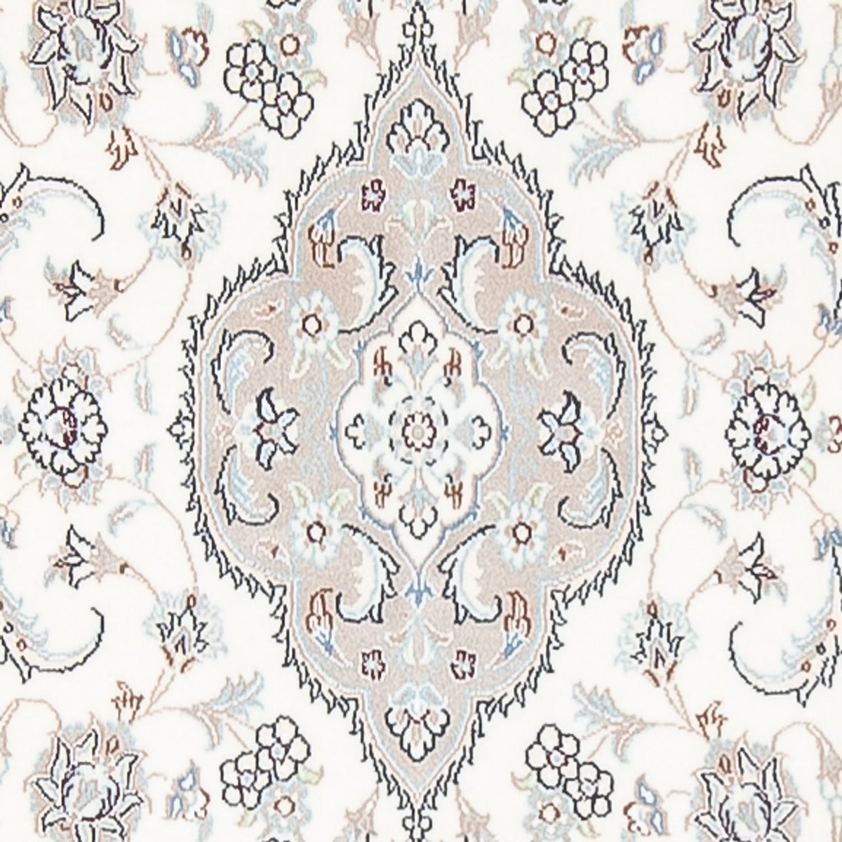 Løber Persisk tæppe - Nain - Premium - 410 x 90 cm - creme