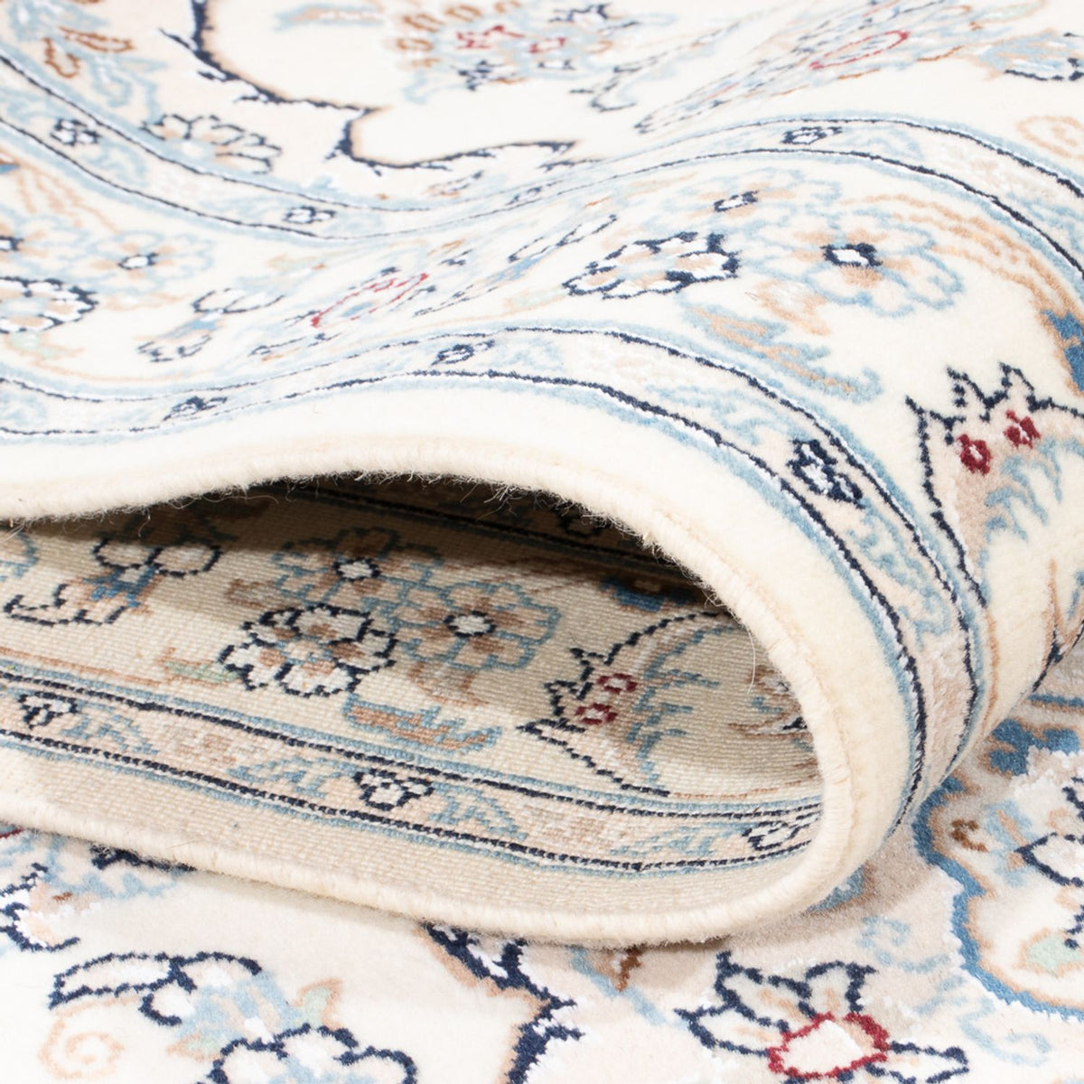Løber Persisk tæppe - Nain - Premium - 346 x 84 cm - creme