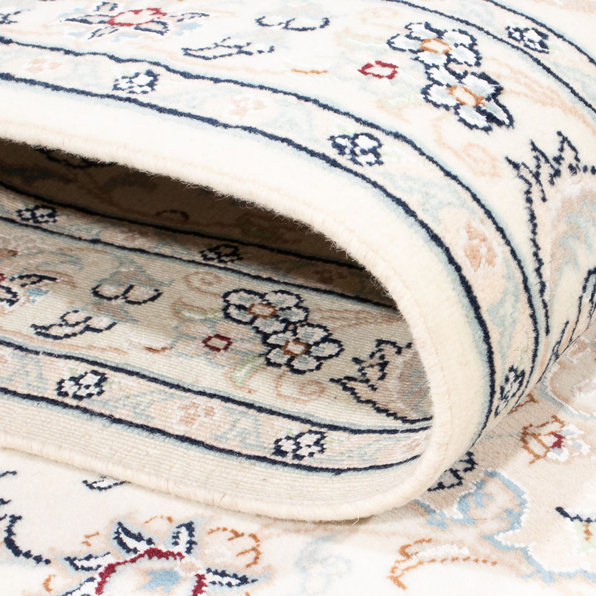 Løber Persisk tæppe - Nain - Premium - 315 x 80 cm - creme
