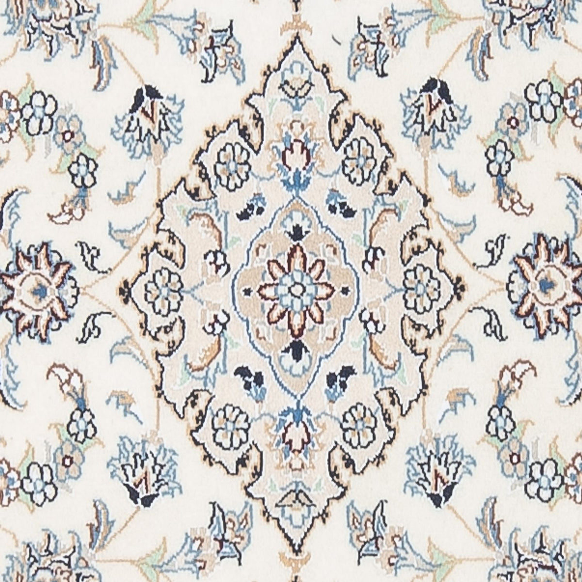 Løber Persisk tæppe - Nain - Premium - 304 x 80 cm - creme