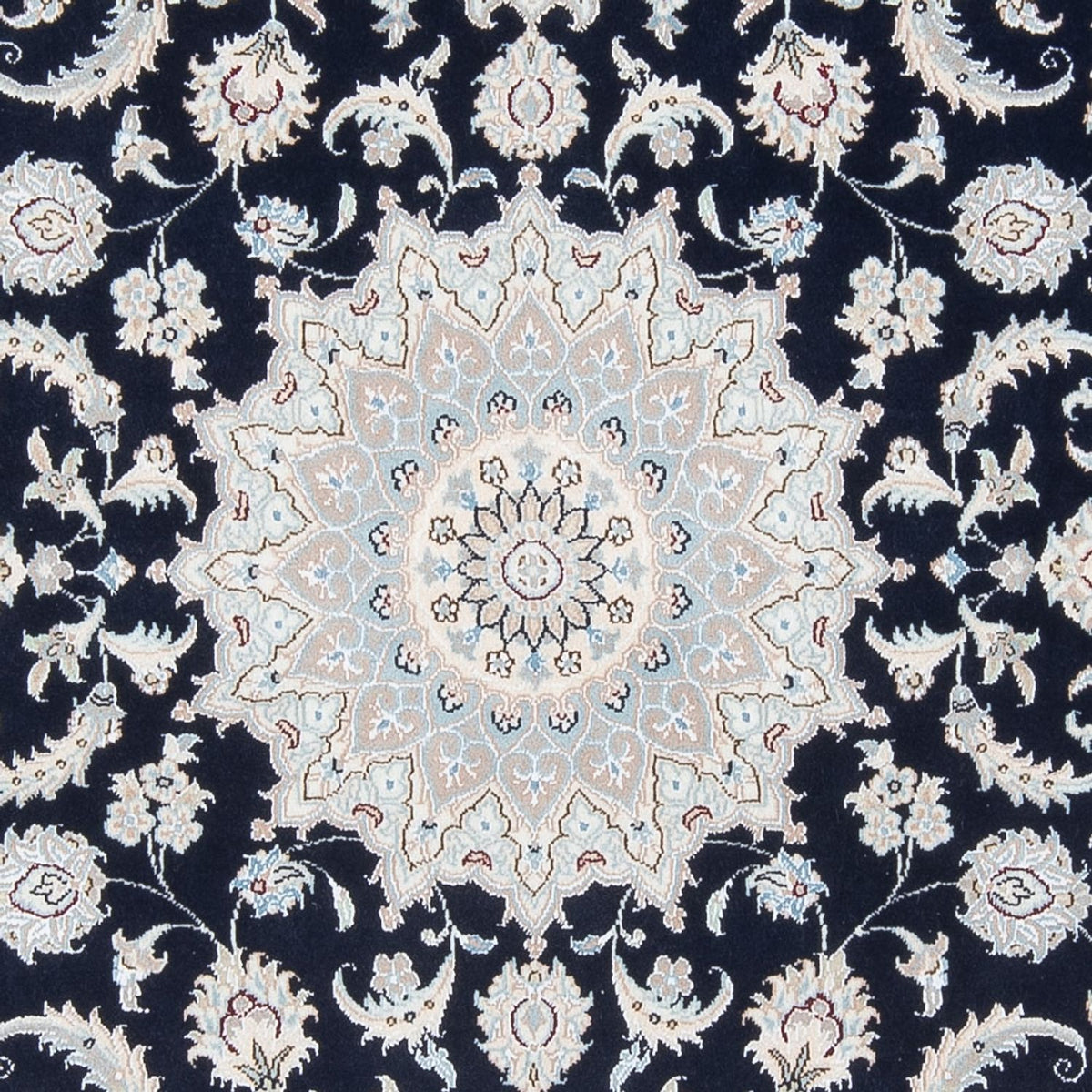 Persisk tæppe - Nain - Premium - 200 x 150 cm - mørkeblå