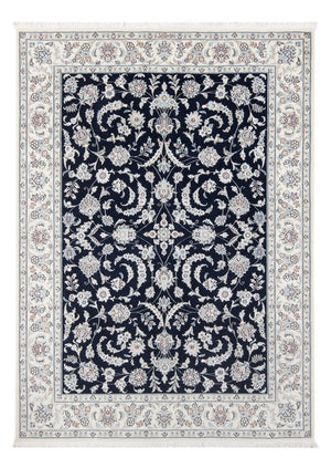 Persisk tæppe - Nain - Premium - 202 x 150 cm - mørkeblå