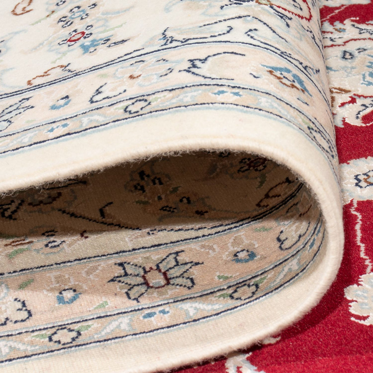 Persisk tæppe - Nain - Premium - 351 x 245 cm - rød