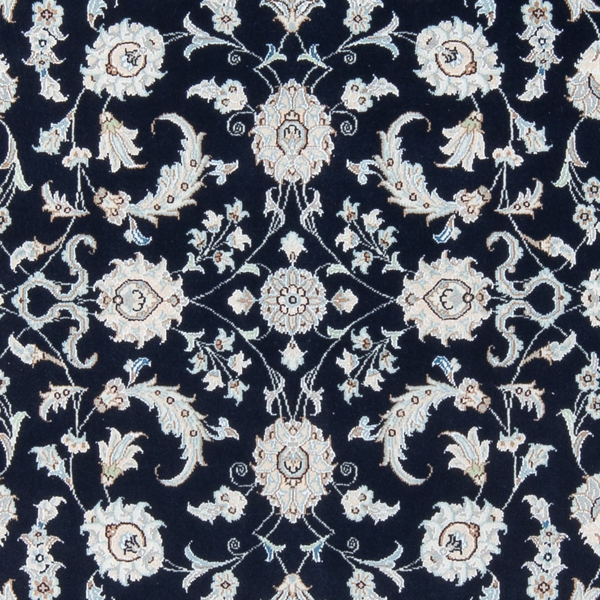 Persisk tæppe - Nain - Premium - 203 x 150 cm - mørkeblå