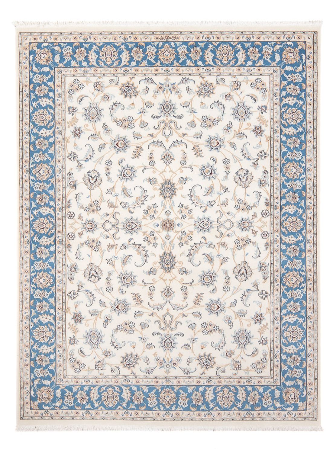 Persisk tæppe - Nain - Premium - 198 x 152 cm - creme
