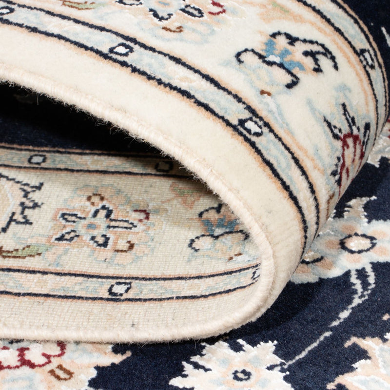 Løber Persisk tæppe - Nain - Royal - 197 x 80 cm - mørkeblå