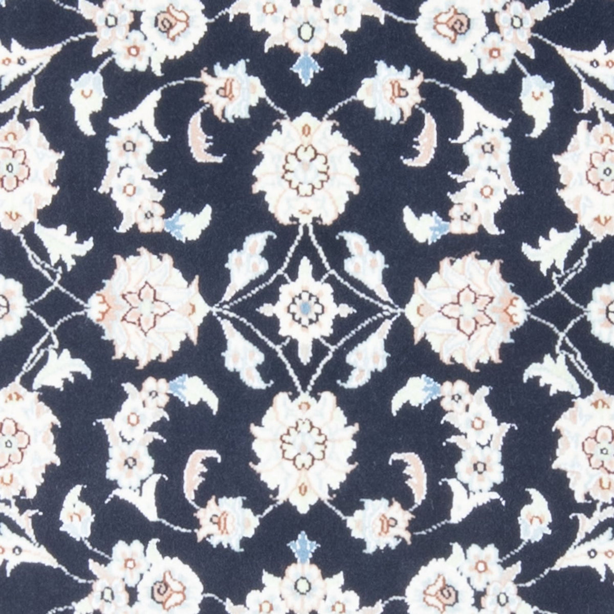 Løber Persisk tæppe - Nain - Royal - 196 x 80 cm - mørkeblå