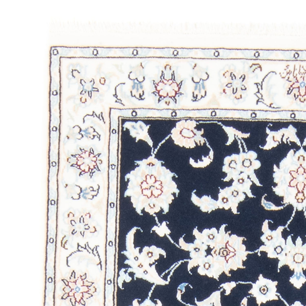 Løber Persisk tæppe - Nain - Royal - 204 x 82 cm - mørkeblå