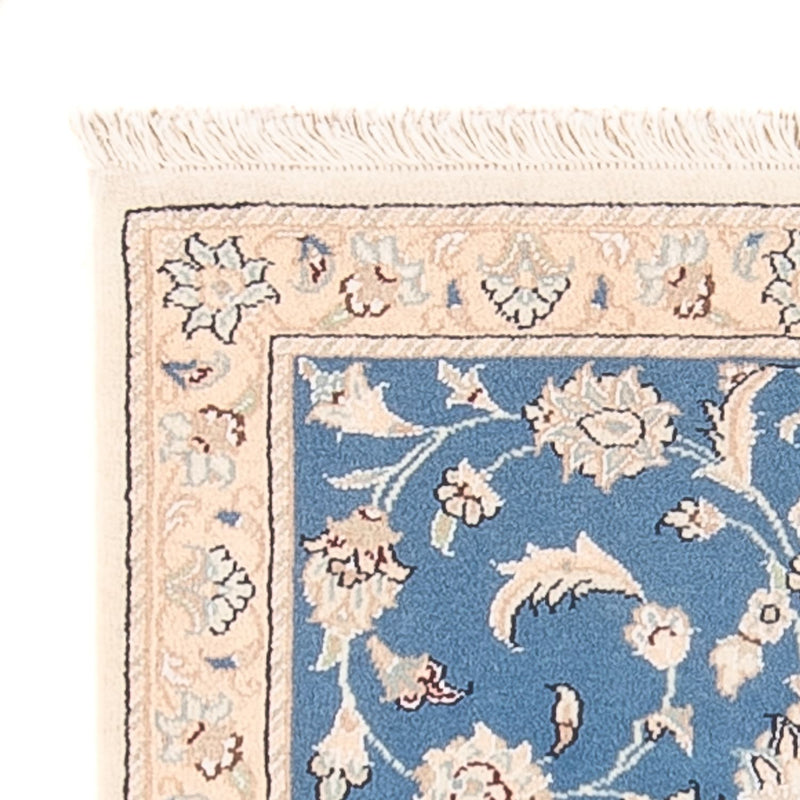 Persisk tæppe - Nain - 88 x 59 cm - blå