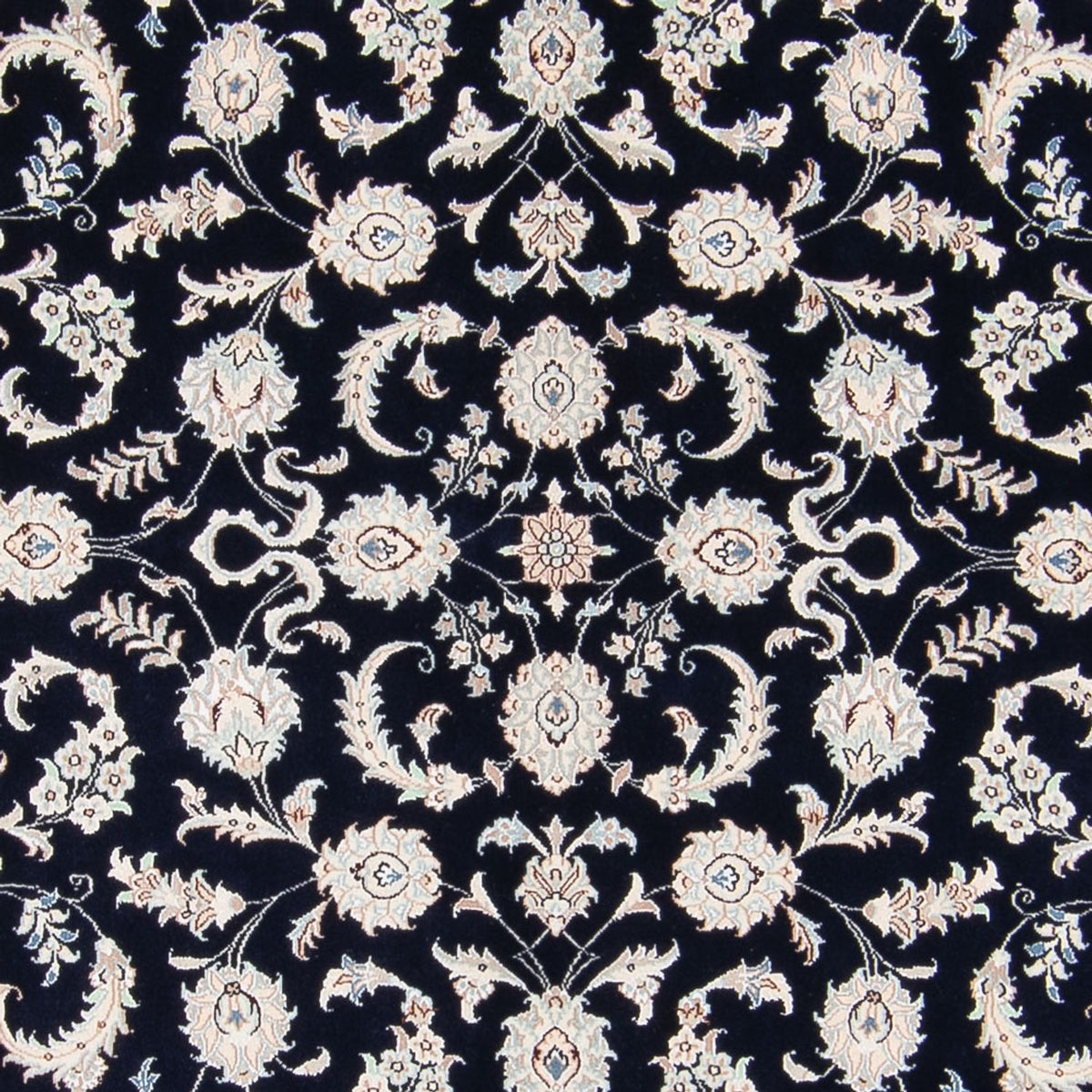 Persisk tæppe - Nain - 233 x 170 cm - mørkeblå