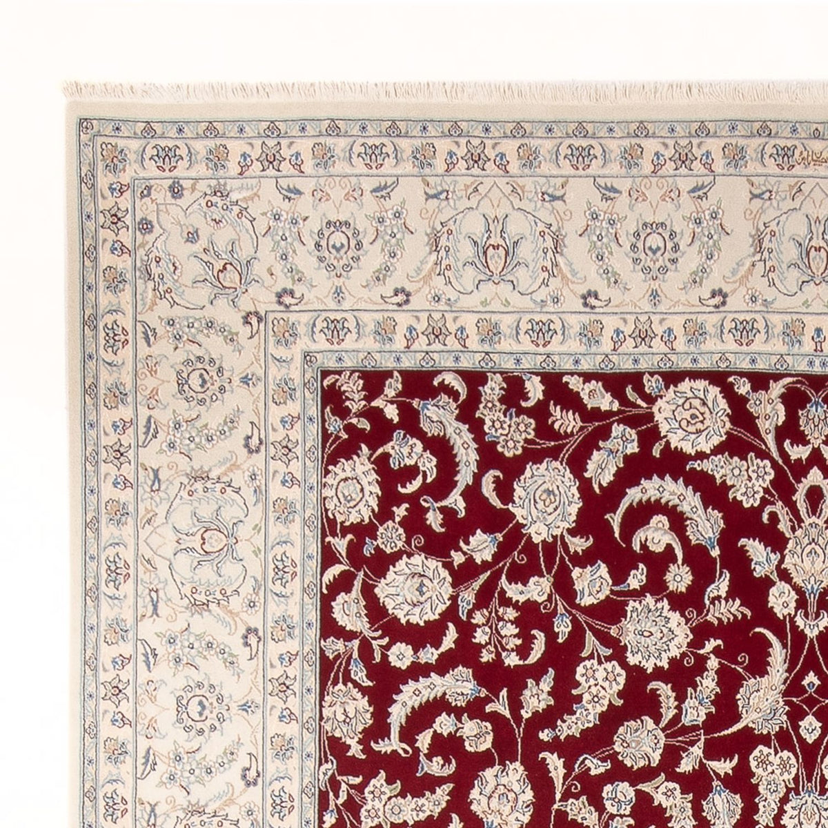 Persisk tæppe - Nain - Premium - 349 x 245 cm - rød