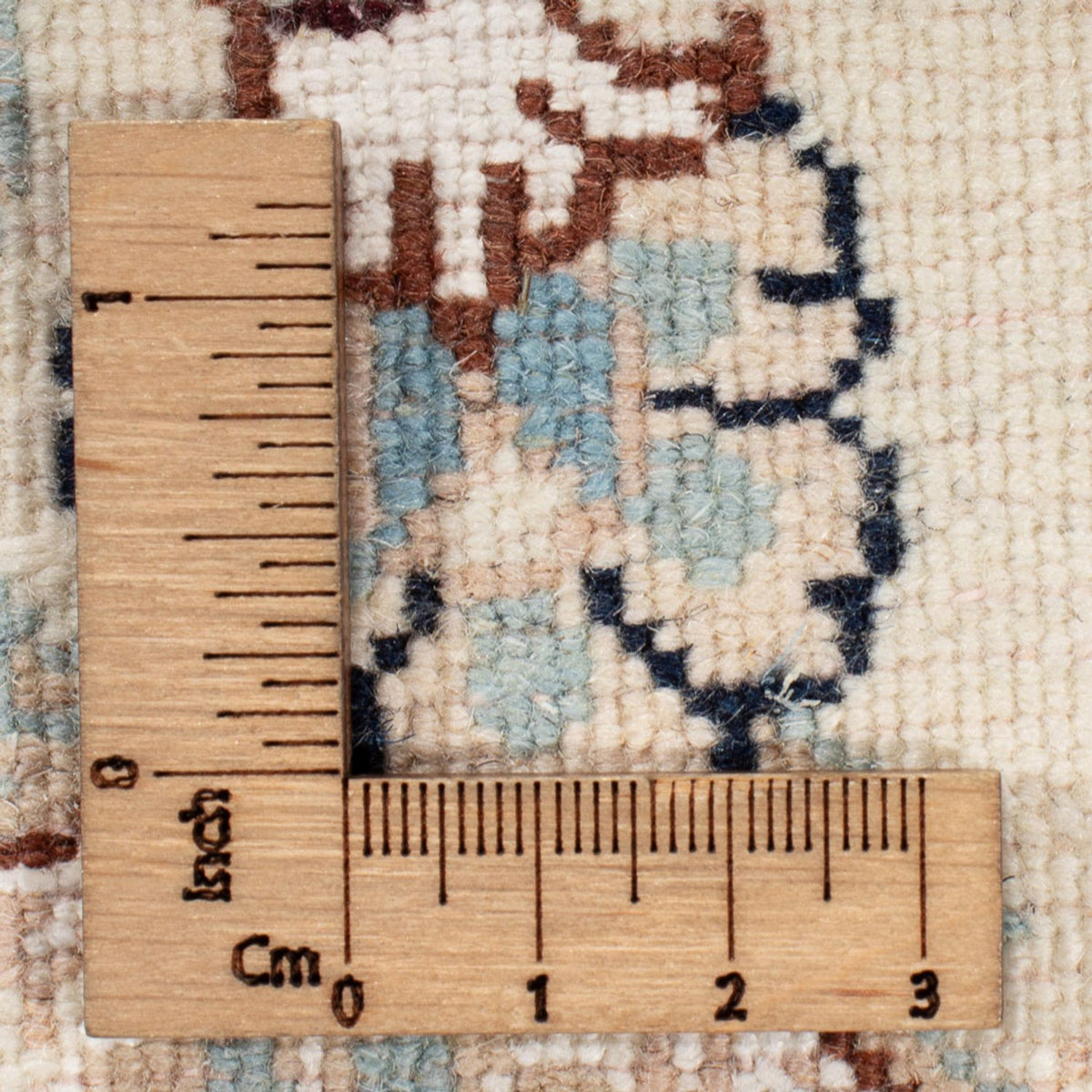 Persisk tæppe - Nain rundt  - 202 x 202 cm - mørkeblå