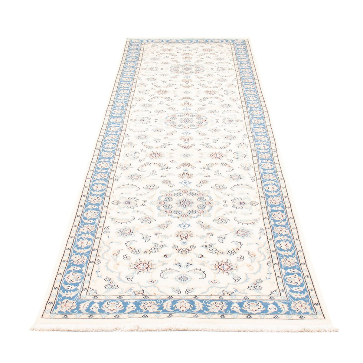 Løber Persisk tæppe - Nain - Premium - 300 x 80 cm - creme