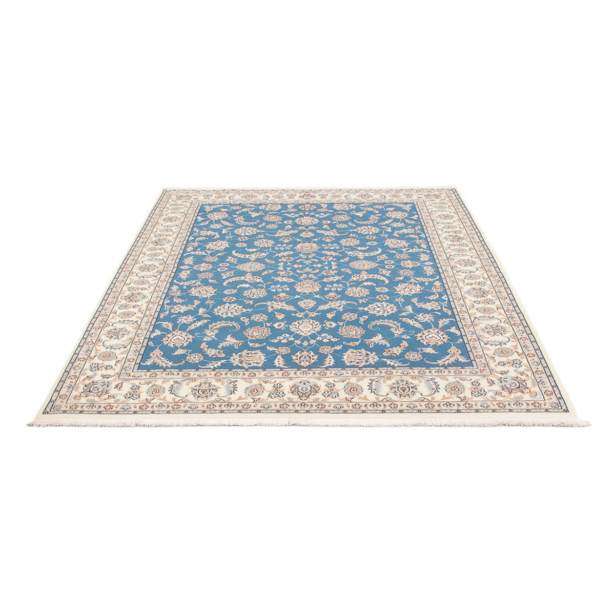 Persisk tæppe - Nain - Premium - 202 x 150 cm - blå