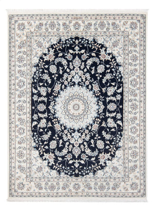 Persisk tæppe - Nain - Premium - 199 x 150 cm - mørkeblå