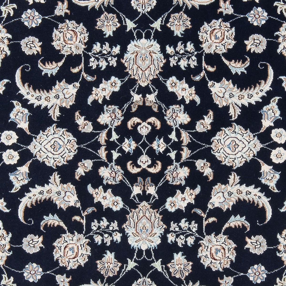 Persisk tæppe - Nain - Premium - 205 x 148 cm - mørkeblå
