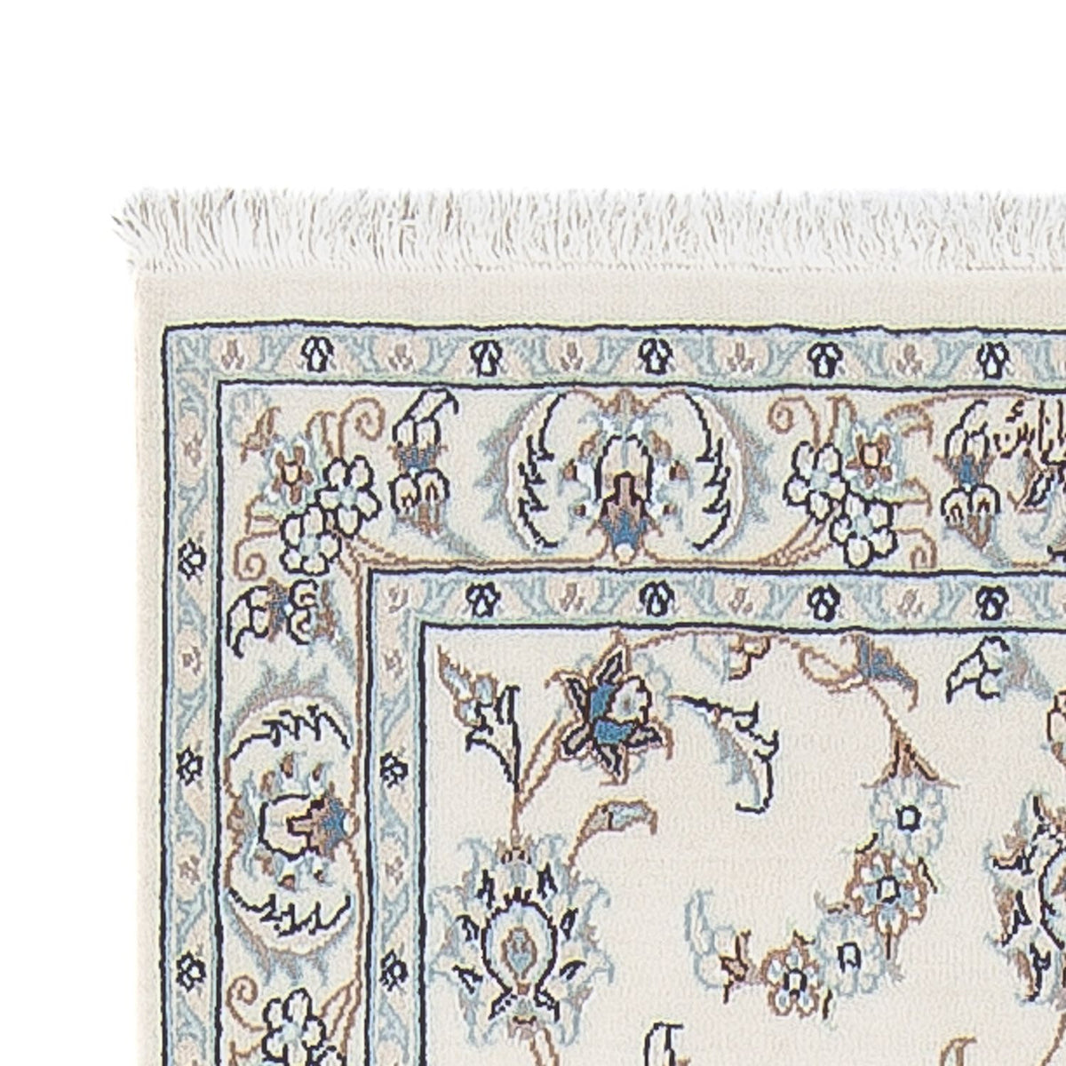 Løber Persisk tæppe - Nain - Premium - 301 x 82 cm - creme