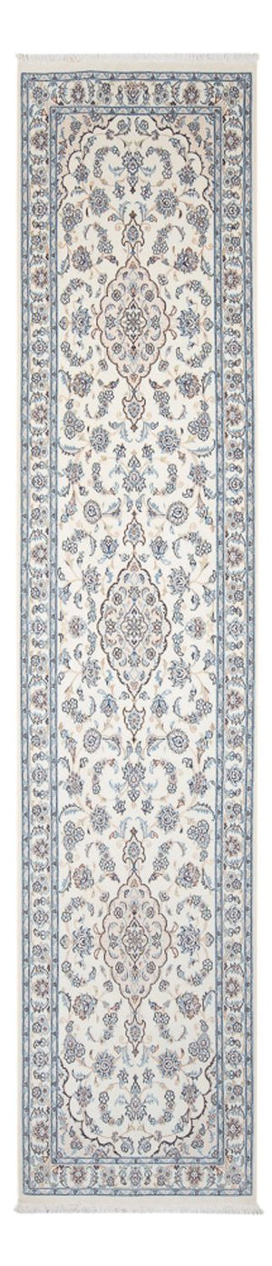 Løber Persisk tæppe - Nain - Premium - 345 x 84 cm - creme