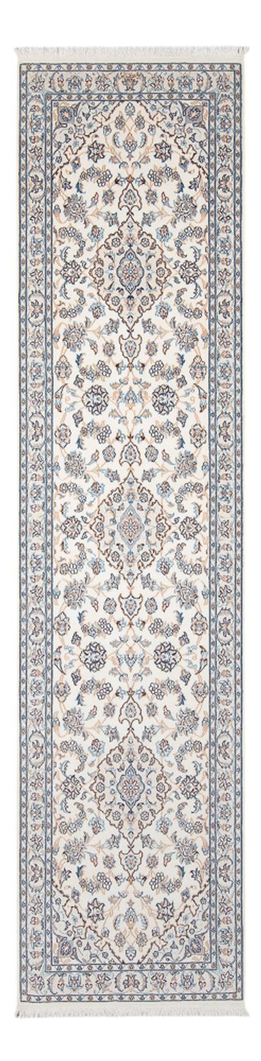 Løber Persisk tæppe - Nain - Premium - 297 x 81 cm - creme