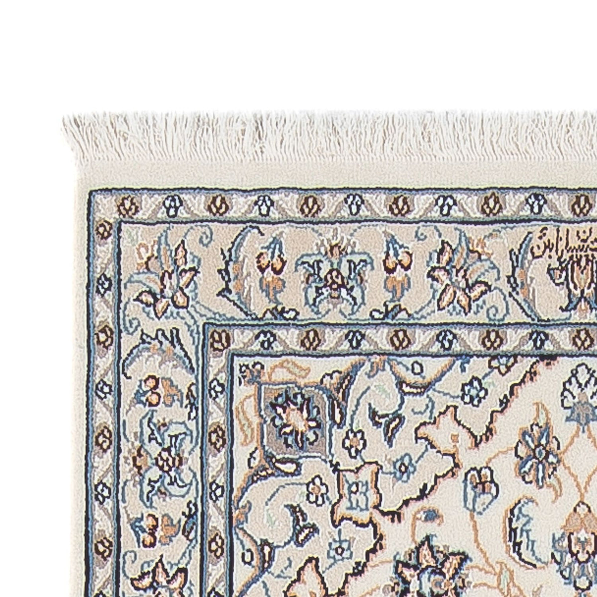 Løber Persisk tæppe - Nain - Premium - 297 x 81 cm - creme