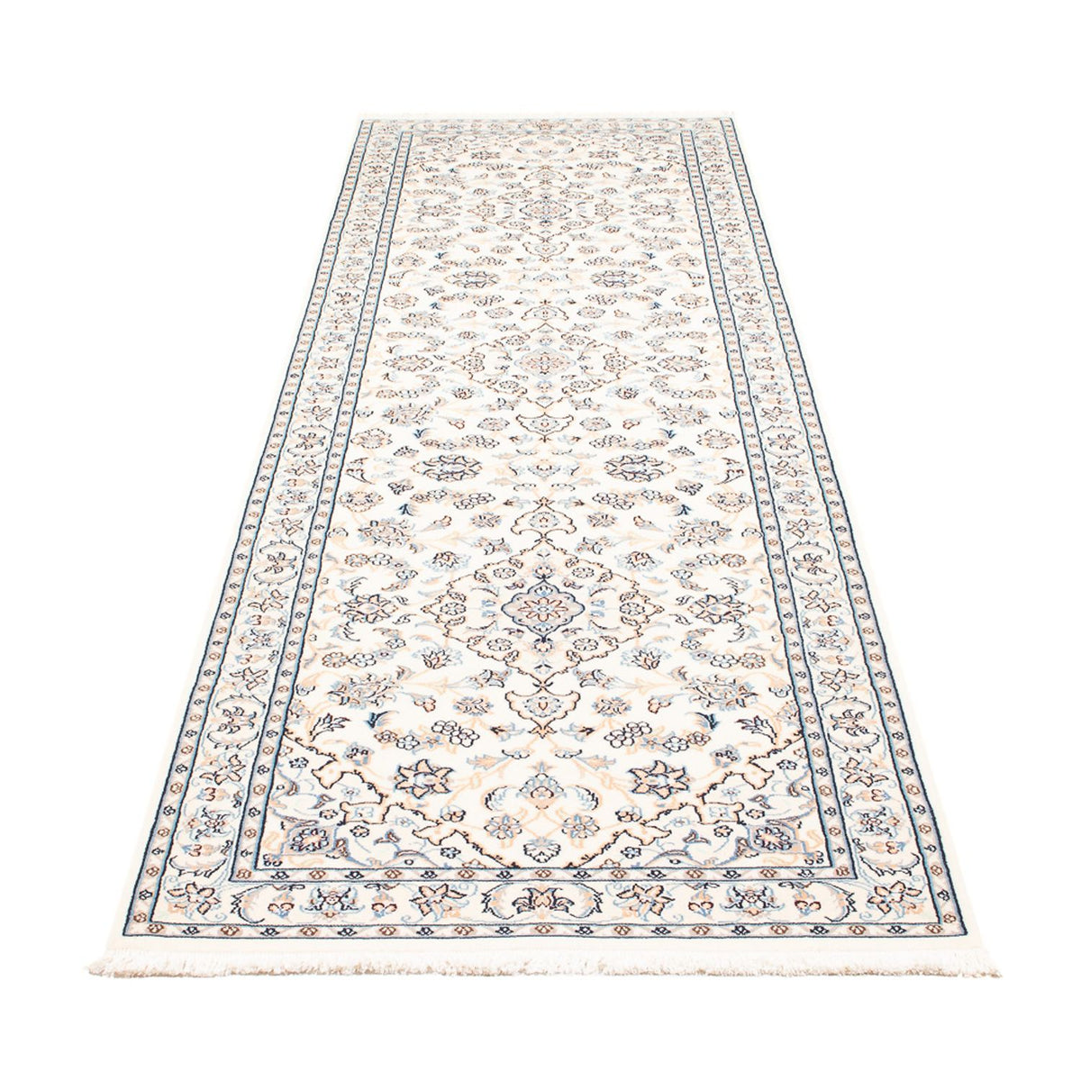Løber Persisk tæppe - Nain - Premium - 297 x 81 cm - creme