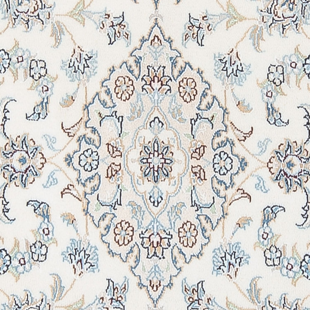 Løber Persisk tæppe - Nain - Premium - 308 x 80 cm - creme