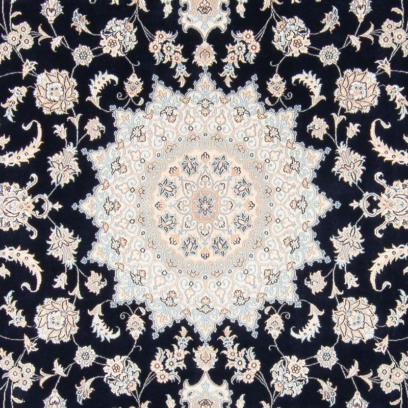 Persisk tæppe - Nain - 278 x 223 cm - mørkeblå