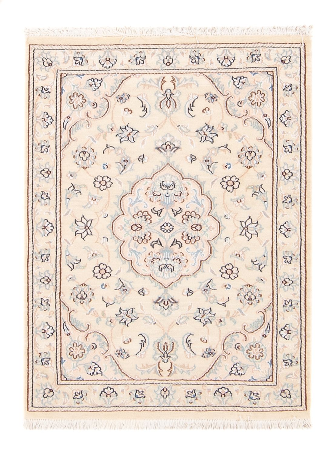 Persisk tæppe - Nain - 90 x 60 cm - beige