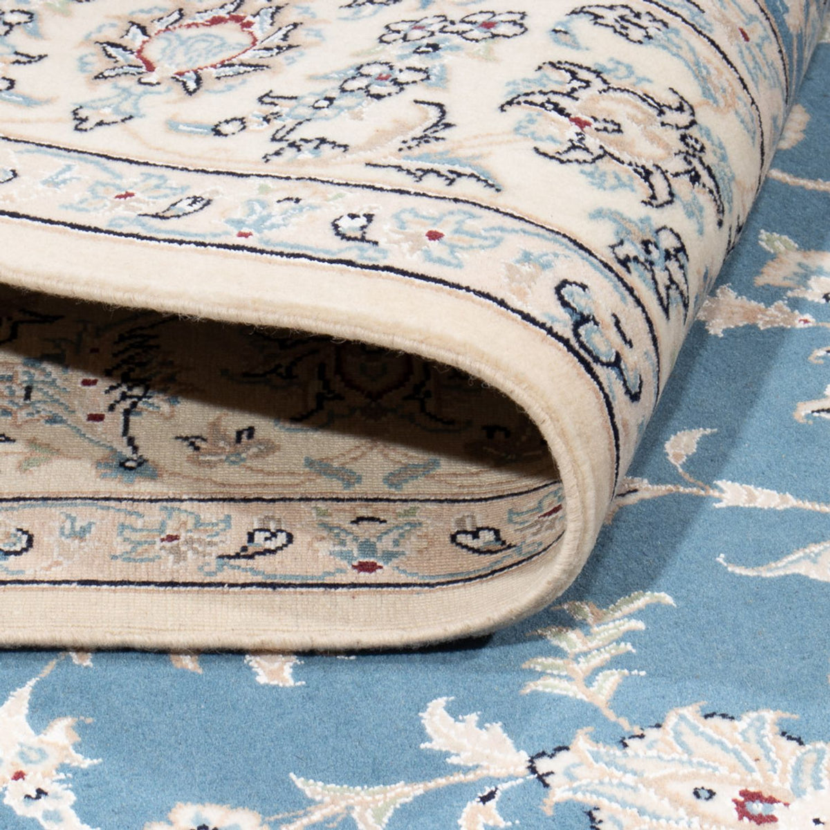 Persisk tæppe - Nain - 237 x 170 cm - blå