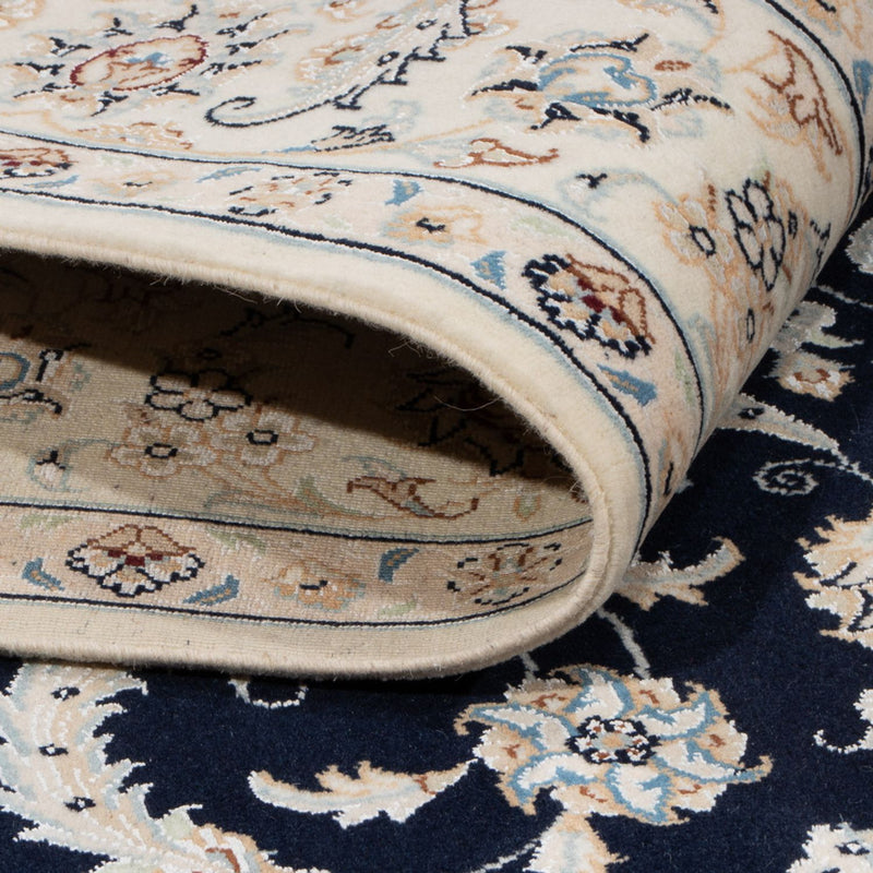 Persisk tæppe - Nain - 238 x 171 cm - mørkeblå