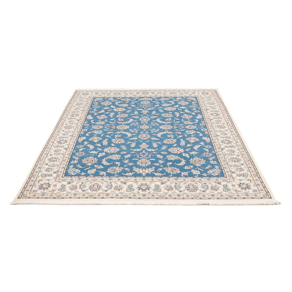 Persisk tæppe - Nain - Premium - 203 x 150 cm - blå