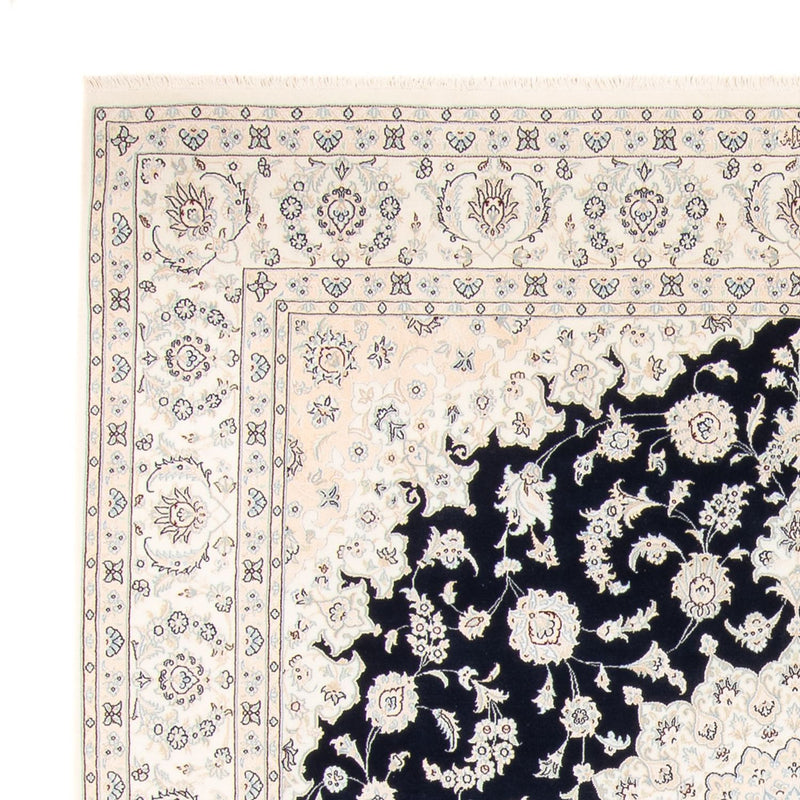 Persisk tæppe - Nain - 264 x 246 cm - mørkeblå