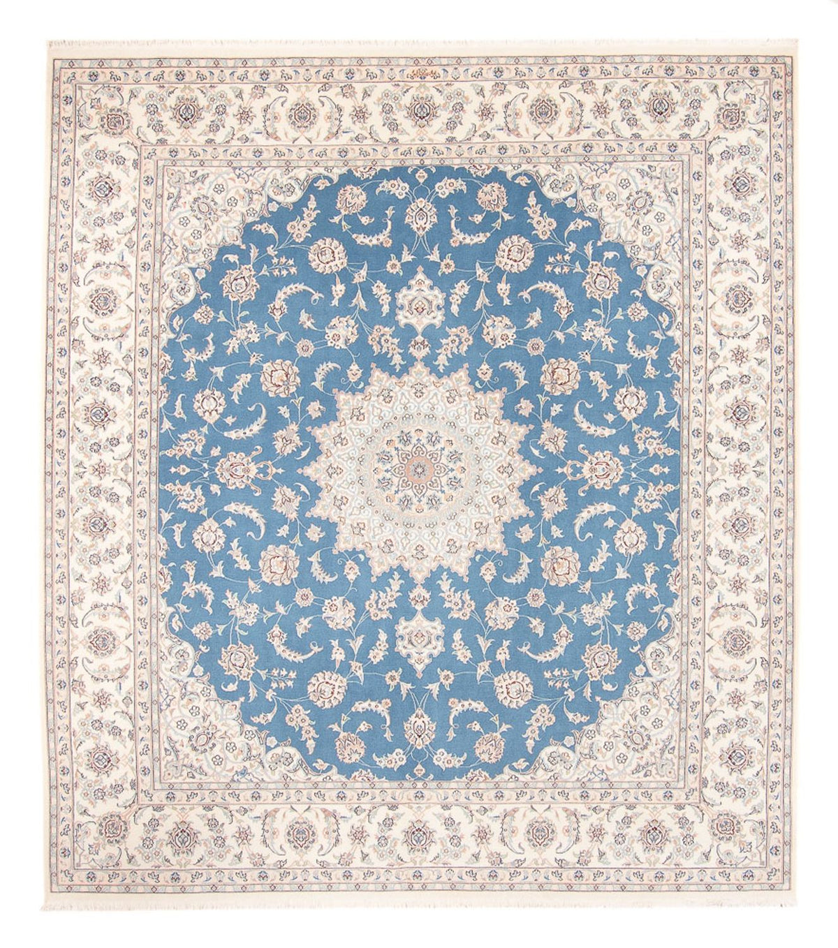 Persisk tæppe - Nain - 263 x 227 cm - blå