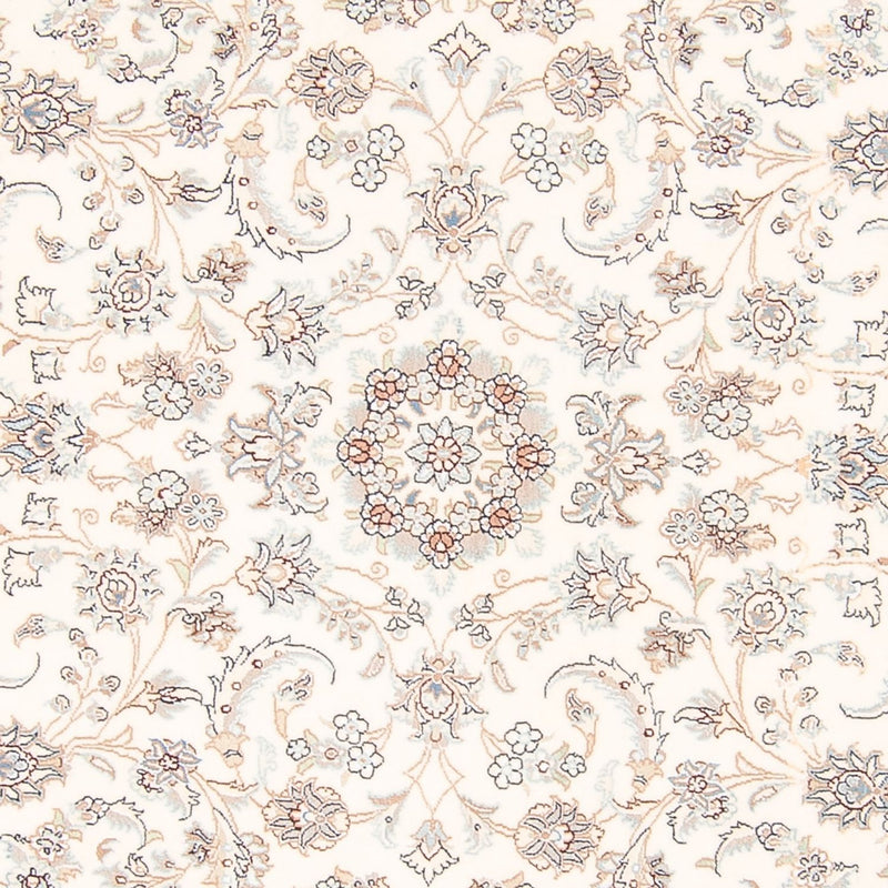 Persisk tæppe - Nain rundt  - 203 x 200 cm - creme