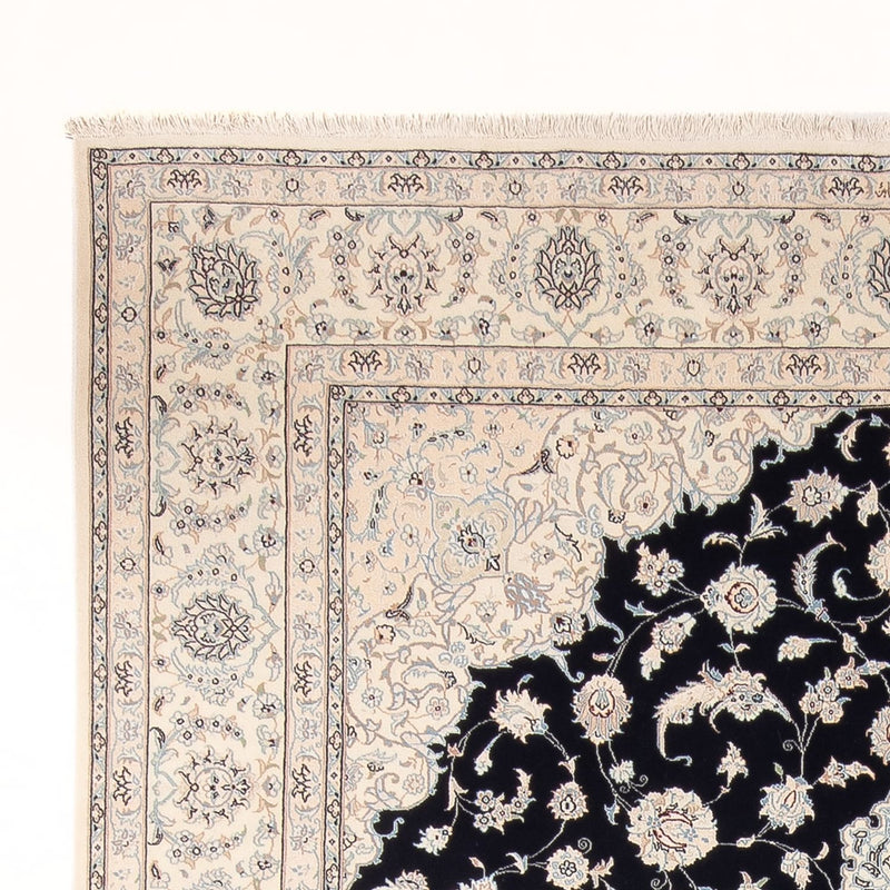 Persisk tæppe - Nain - Premium - 340 x 246 cm - mørkeblå