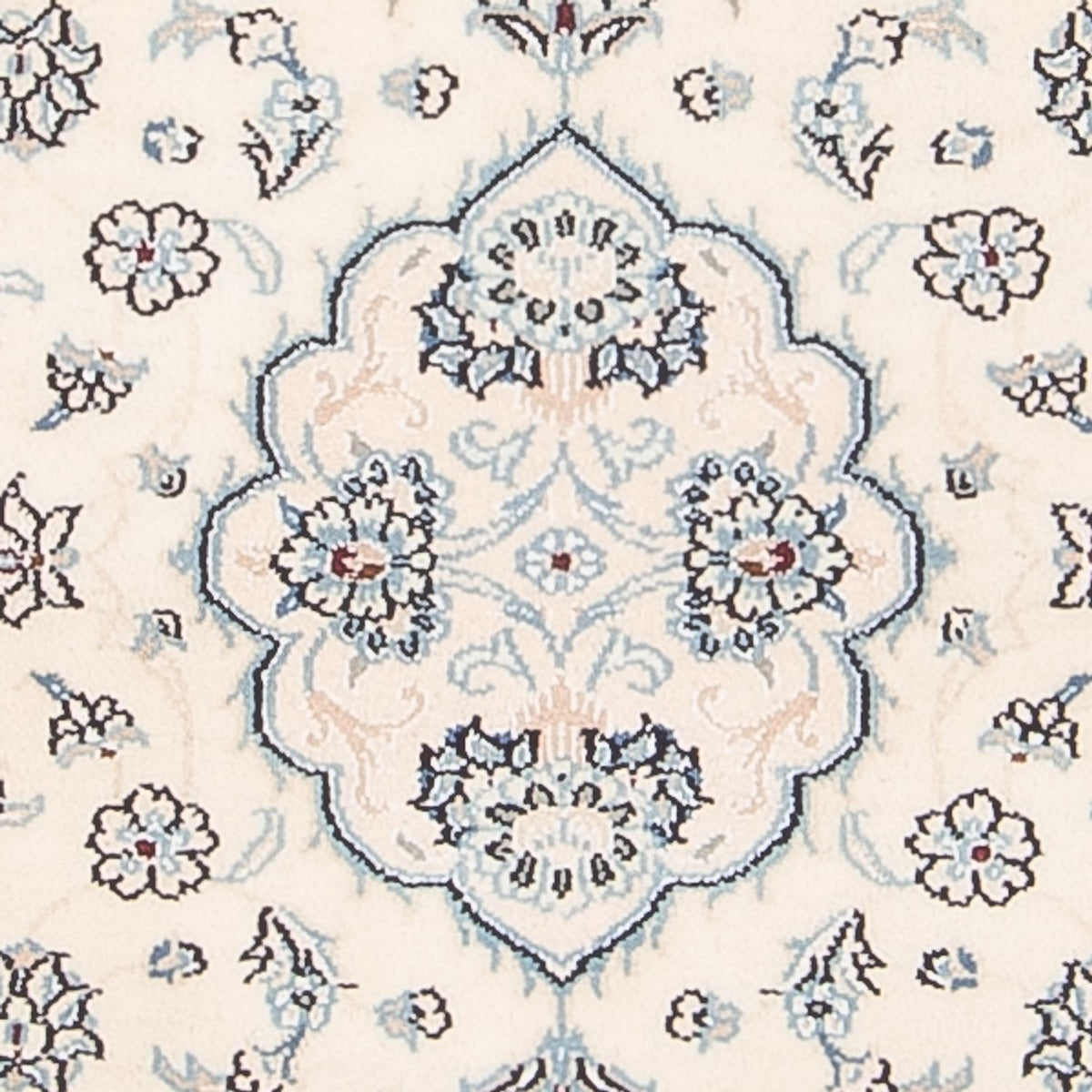 Persisk tæppe - Nain - 96 x 61 cm - creme
