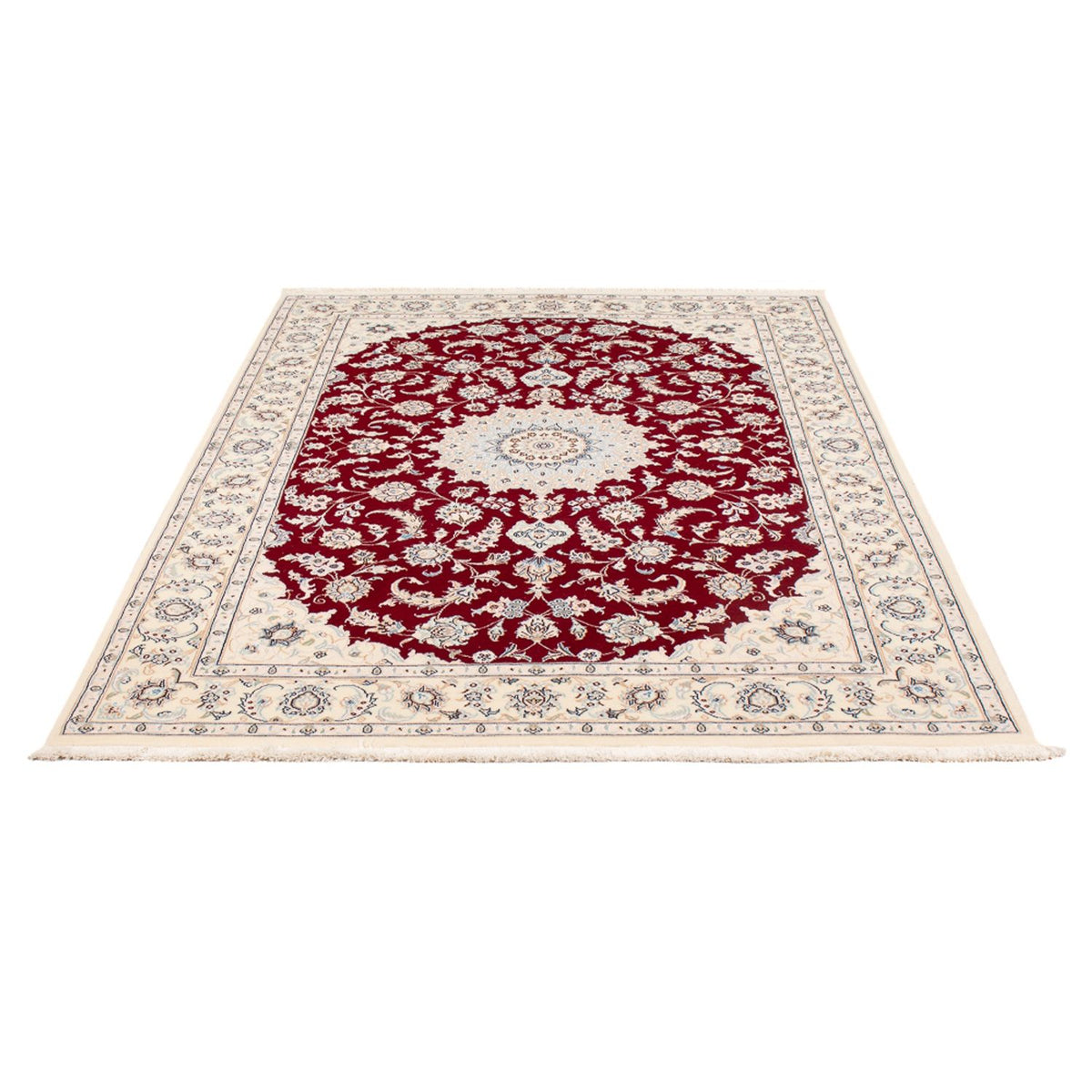 Persisk tæppe - Nain - Premium - 205 x 135 cm - rød